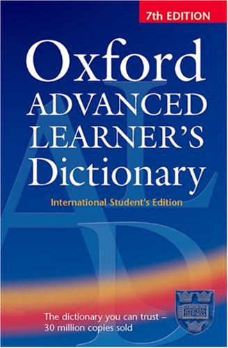 oxford advanced learner's dictionary 7/ed
