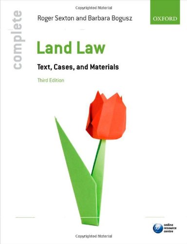 land law - text,cases and materials 3/ed