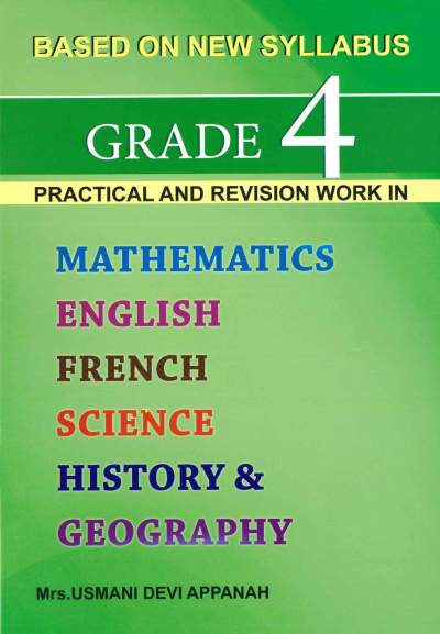 PRACT&REV WORK IN MATHS/ENG/FR/SCI/HIS-GEO STD 4 