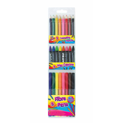 tallon 8 colouring pencils 8 wax cray 8 (1099)