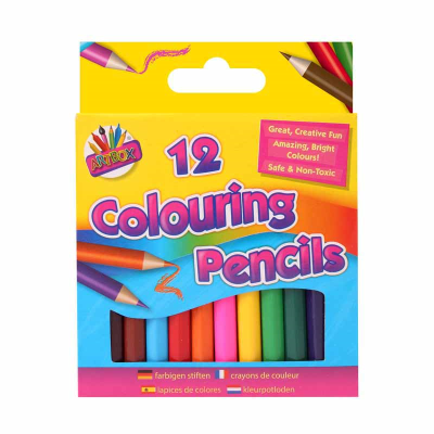 tallon 12 half sized colouring pencils (5119)