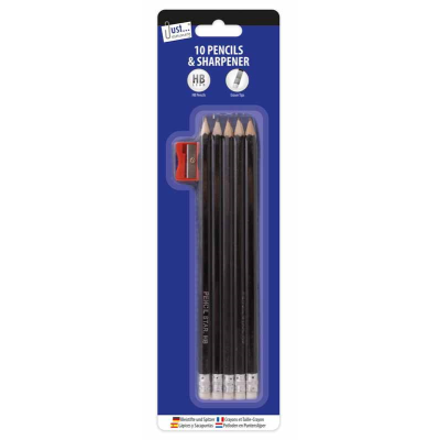 10hb pencils with sharpener (6346)