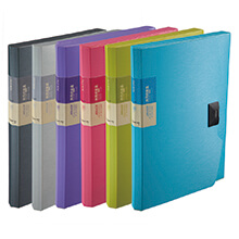 COMIX FILE BOX A4 2-COLOR 25MM RED (A3125)