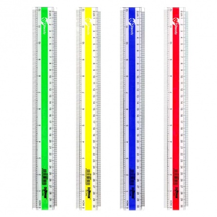 dolphin transparent neon ruler 30cm
